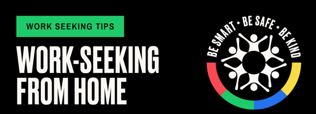 Work seeking tips banner.